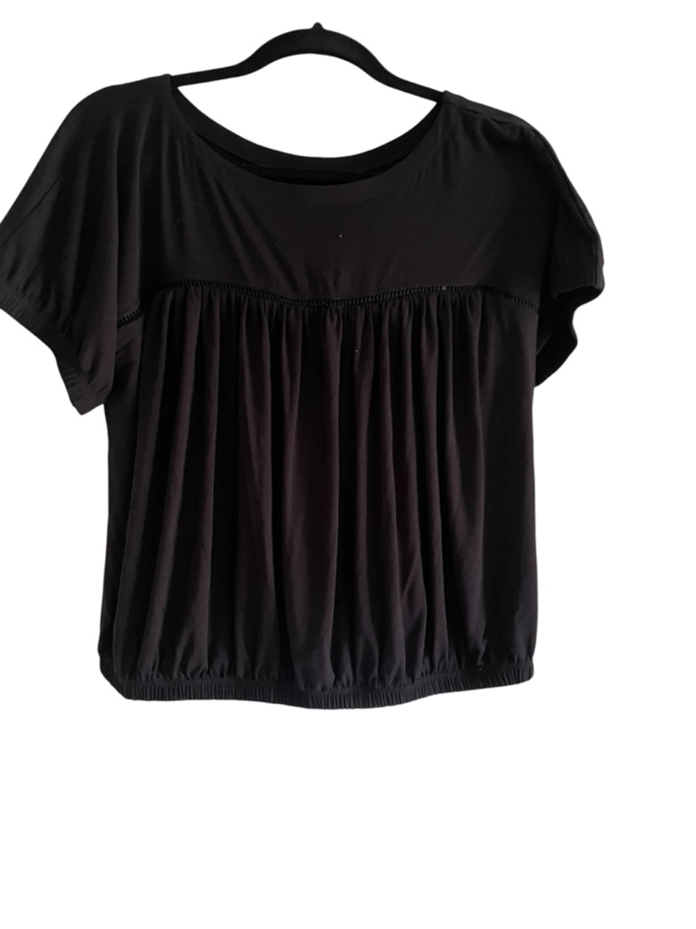 JJ Winks Light Hug Lounge Top | Size Large | NWT Braless Built-In Support Black